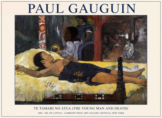 Paul Gauguin Te Tamari No Atua (the Young Man and Death) No1 - Poster