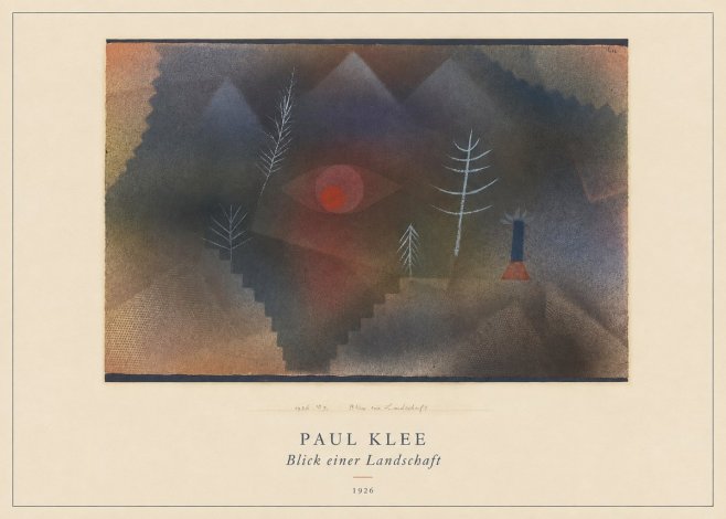 Paul Klee Blick Einer Landschaft No4 - Poster