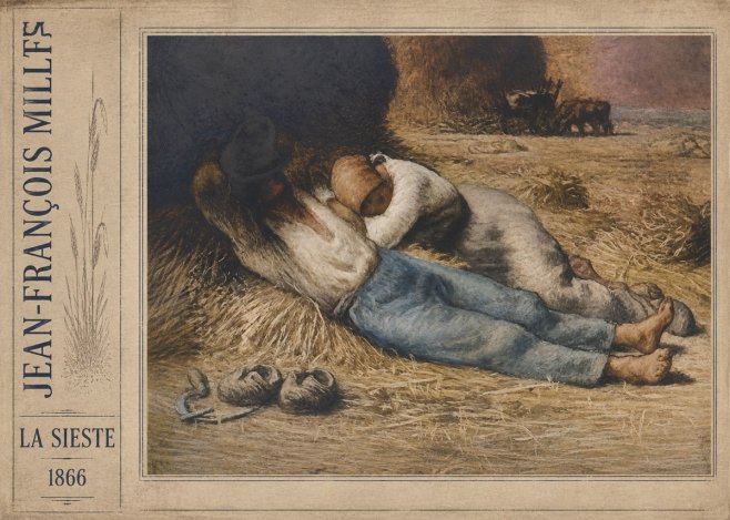 Jean-François Millet La Sieste No2 - Poster