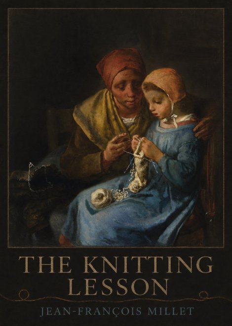 Jean-François Millet The Knitting Lesson I No3 - Poster