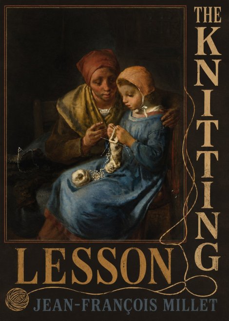 Jean-François Millet The Knitting Lesson I No6 - Poster