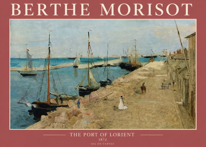 Berthe Morisot The Port of Lorient No5 - Poster
