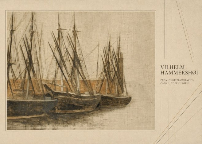 Vilhelm Hammershøi From Christianshavn's Canal, Copenhagen No4 - Poster