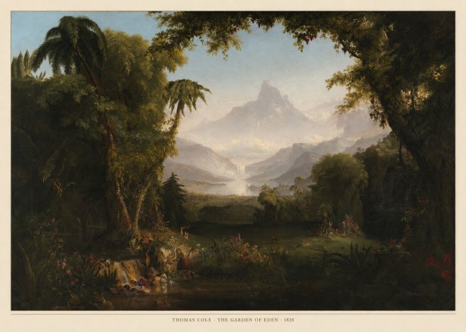 Thomas Cole The Garden of Eden I No6 - Poster