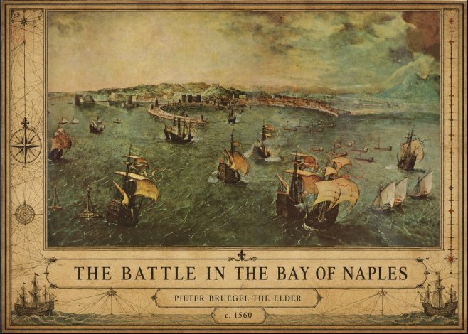 Pieter Bruegel The Battle in the Bay of Naples No2 - Poster