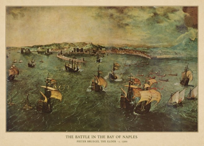 Pieter Bruegel The Battle in the Bay of Naples No4 - Poster