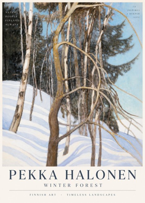 Pekka Halonen Winter Forest III No3 - Poster