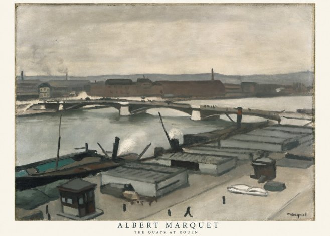 Albert Marquet The Quays at Rouen No6 - Poster
