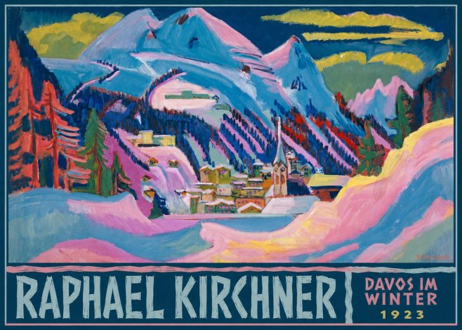 Raphael Kirchner Davos Im Winter No6 - Poster
