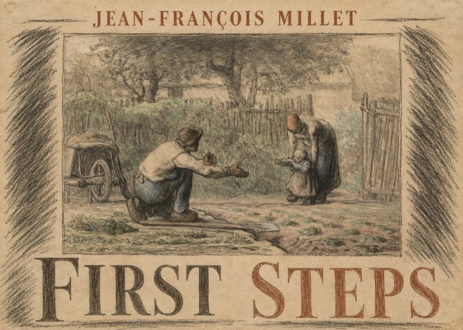 Jean-François Millet First Steps No6 - Poster