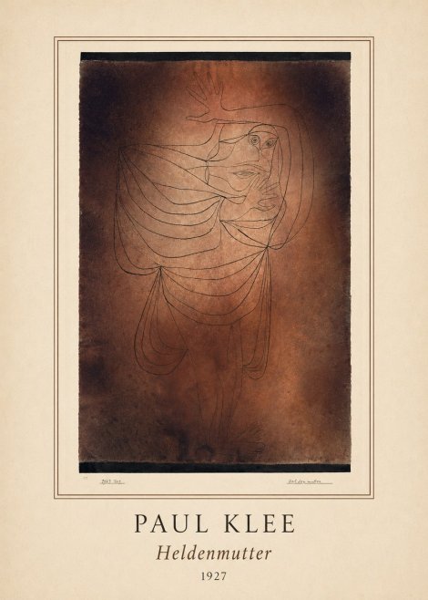 Paul Klee Heldenmutter No4 - Poster