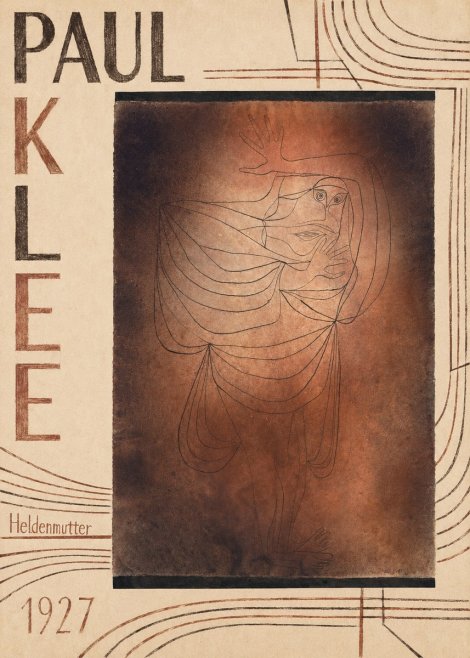 Paul Klee Heldenmutter No5 - Poster