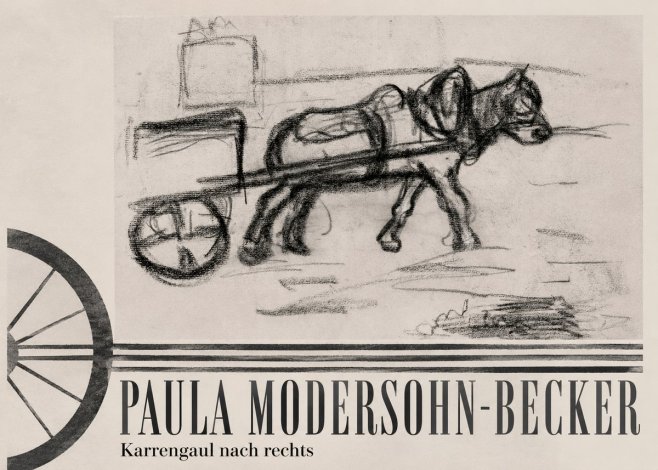 Paula Modersohn-Becker Karrengaul Nach Rechts No6 - Poster