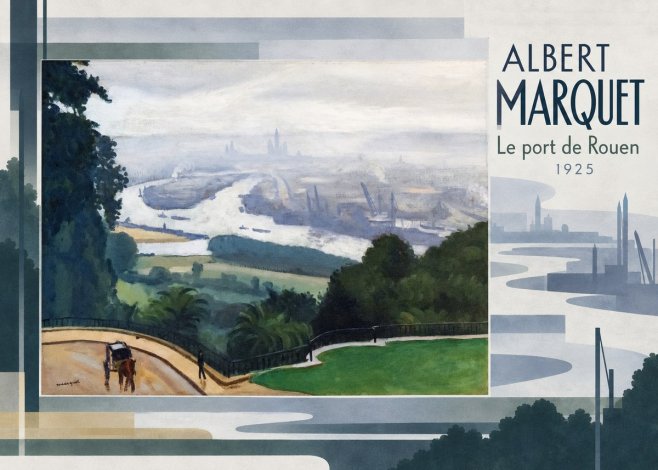 Albert Marquet Le Port De Rouen No5 - Poster