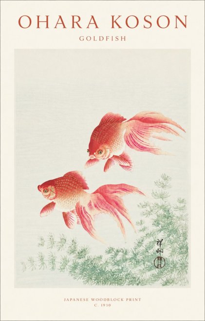 Ohara Koson Goldfish No1 - Poster