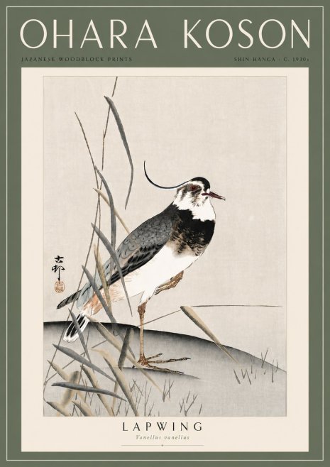 Ohara Koson Lapwing No6 - Poster