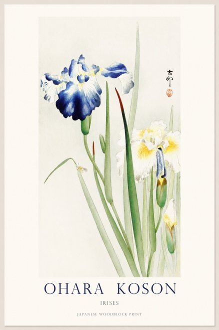 Ohara Koson Irises II No1 - Poster