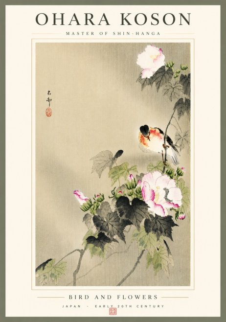Ohara Koson Bird and Flowers No5 - Poster