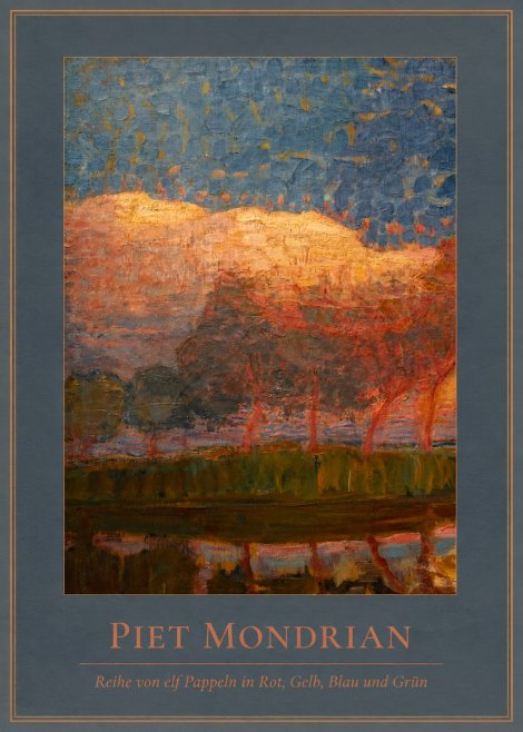 Piet Mondrian Reihe Von Elf Pappeln in Rot, Gelb, Blau Und Grün No4 - Poster