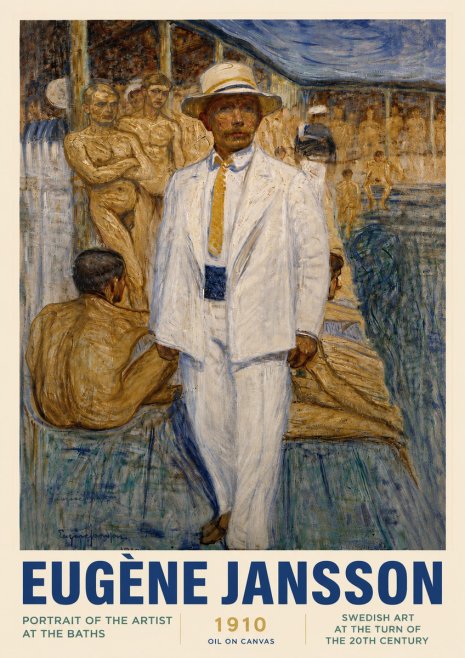 Eugène Jansson Portrait of the Artist at the Baths No4 - Poster
