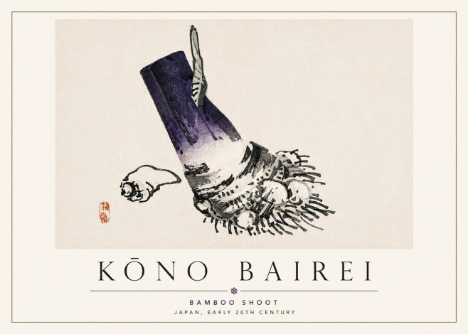Kōno Bairei Bamboo Shoot No6 - Poster
