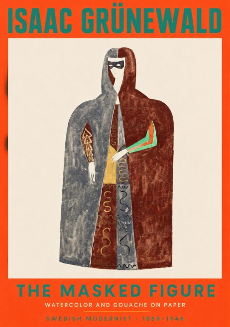 Isaac Grünewald The Masked Figure No2 - Poster
