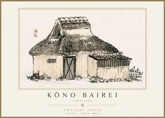 Kōno Bairei Country House No4 - Poster