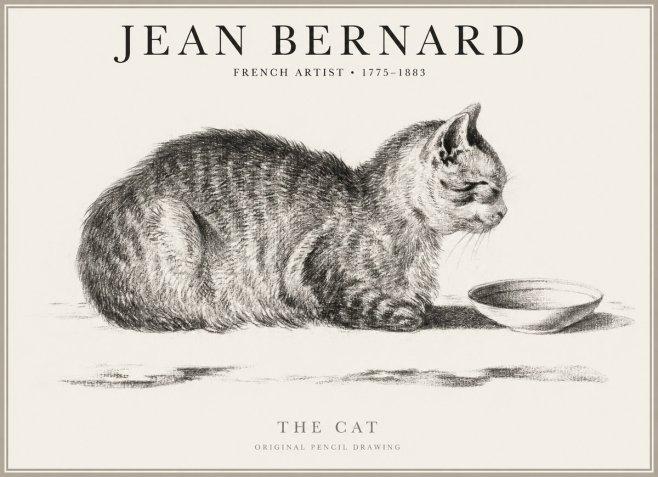 Jean Bernard The Cat No1 - Poster
