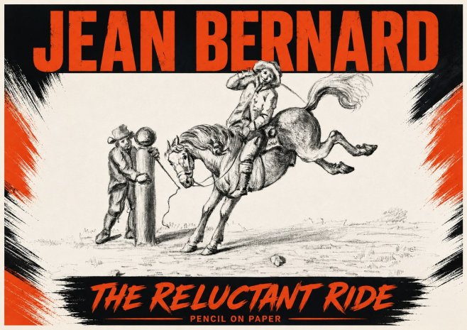 Jean Bernard A Study of the Bucking Horse No6 - Poster