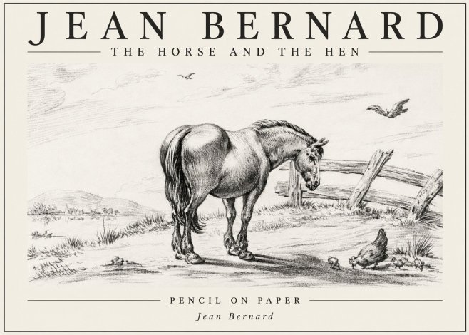 Jean Bernard Horse at the Fence No6 - Poster