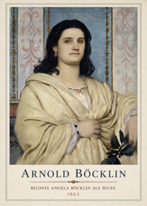 Arnold Böcklin Bildnis Angela Böcklin Als Muse No1 - Poster