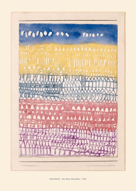 Paul Klee Alte Stadt (Überblick) No6 - Poster