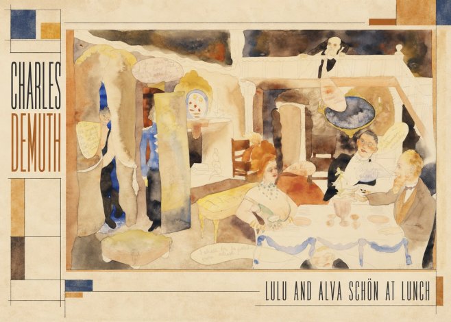 Charles Demuth Lulu and Alva Schön at Lunch No2 - Poster