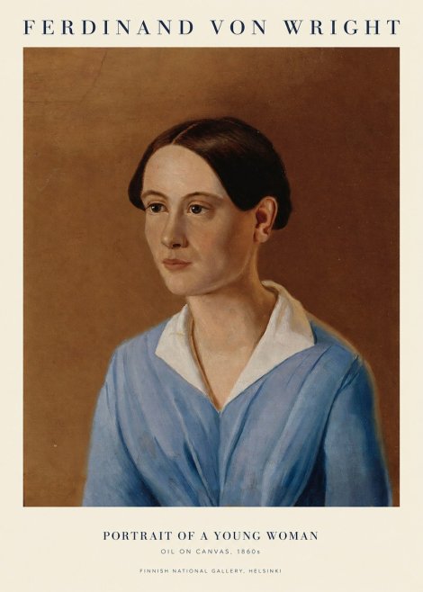 Ferdinand von Wright Portrait of a Young Woman No1 - Poster