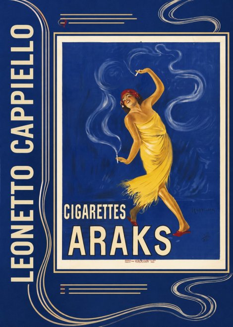 Leonetto Cappiello Cigarettes Araks No2 - Poster