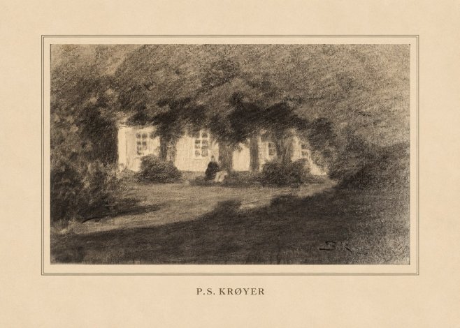 P.S. Krøyer Fra Krøyers Hus Og Have I Skagen No4 - Poster