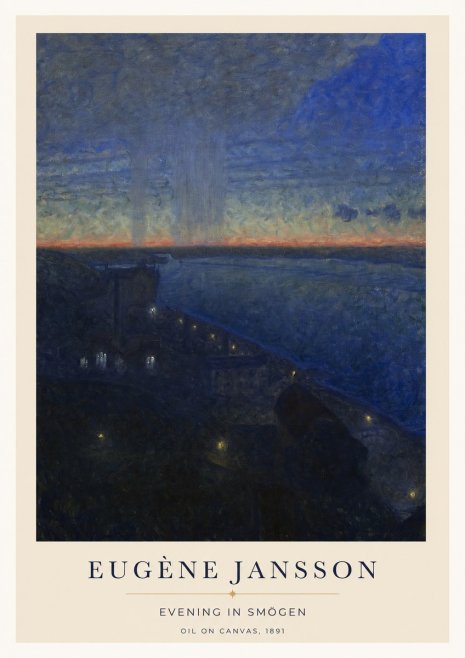 Eugène Jansson Evening in Smögen No1 - Poster