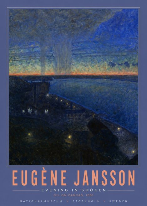 Eugène Jansson Evening in Smögen No4 - Poster
