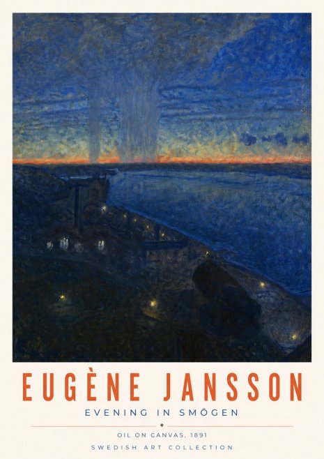 Eugène Jansson Evening in Smögen No6 - Poster