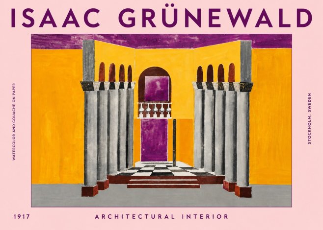 Isaac Grünewald Architectural Interior No4 - Poster