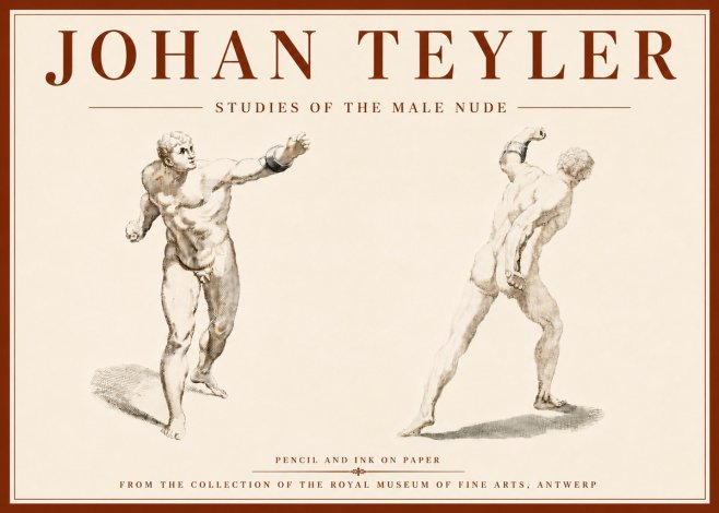Johan Teyler Studies of the Male Nude No6 - Poster
