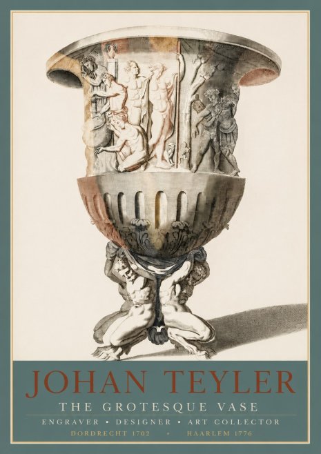 Johan Teyler The Grotesque Vase No3 - Poster