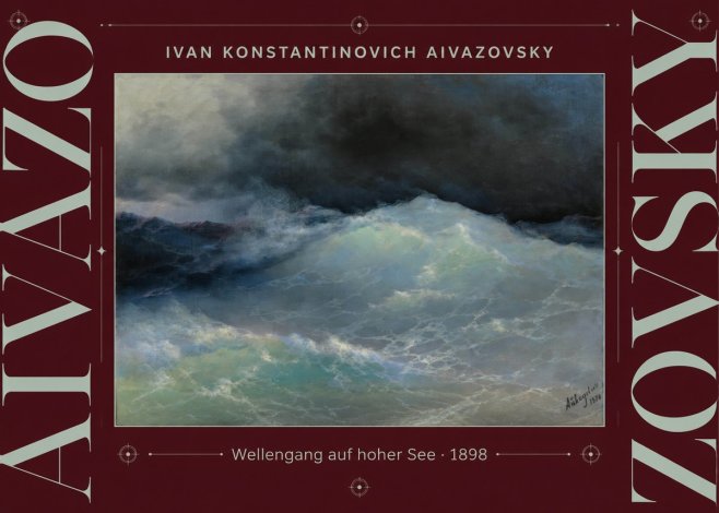 Ivan Konstantinovich Aivazovsky Wellengang Auf Hoher See No3 - Poster