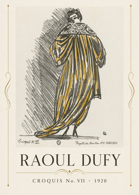 Raoul Dufy Croquis No. Vii No4 - Poster