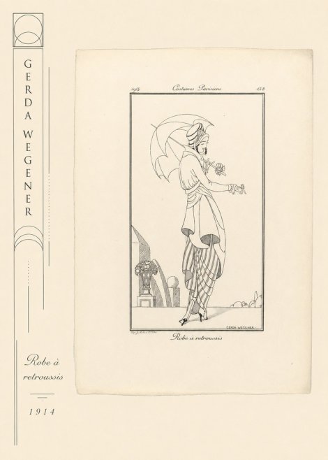 Gerda Wegener Robe À Retroussis No2 - Poster
