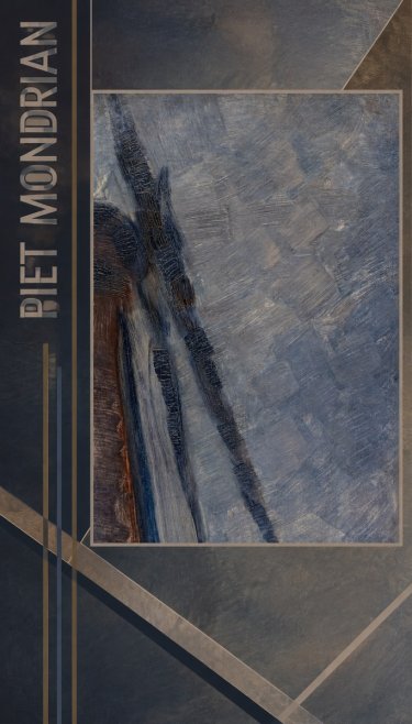 Piet Mondrian Windmill in Sunlight No2 - Poster