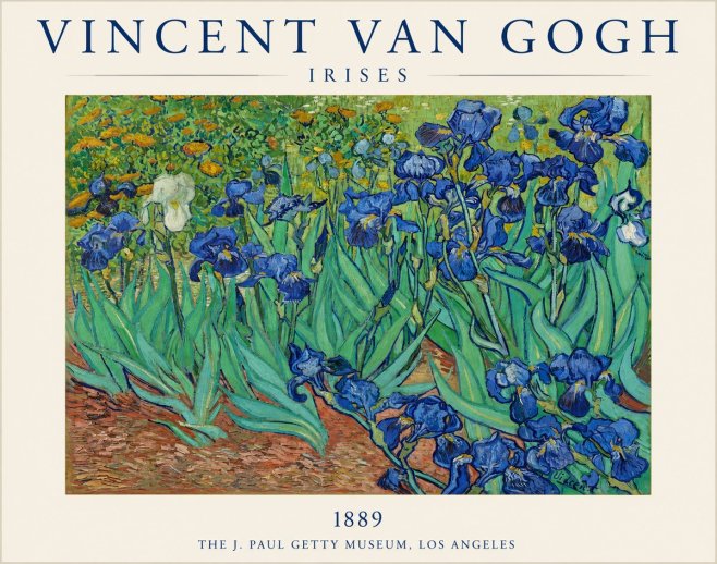 Van Gogh Irises I No1 - Poster