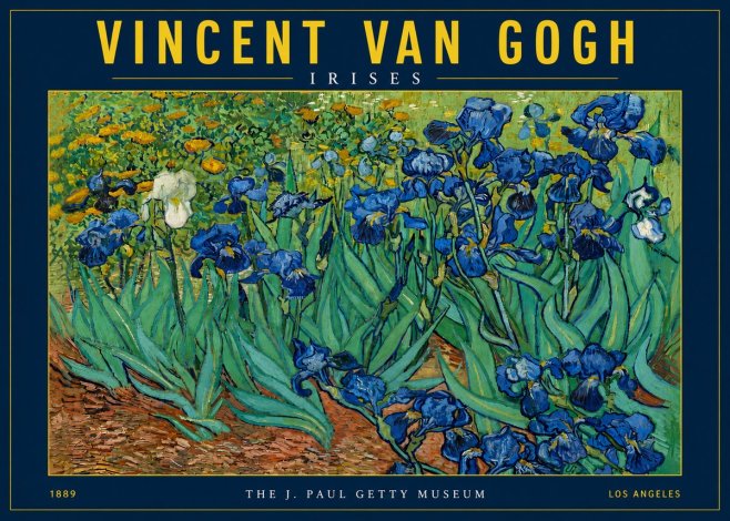 Van Gogh Irises I No4 - Poster