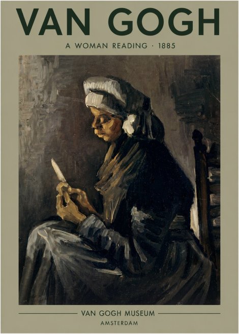 Van Gogh A Woman Reading No3 - Poster