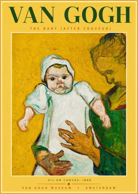 Van Gogh The Baby (After Couveur) No2 - Poster